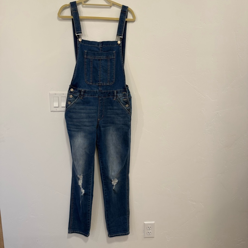 KanCan Dark Blue Women's Jeans Overalls